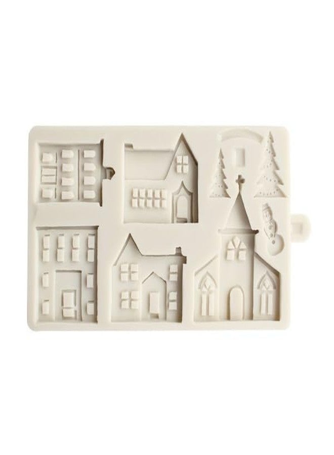 JGGZONE 3D Xmas Christmas Tree House Silicone Mold For Fondant Cake Decor Chocolate Sugarcraft Gingerbread Baking Mould - Image 2